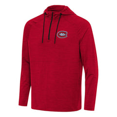 Montreal Canadiens Antigua Spikes Quarter-Zip Hoodie - Heather Red - NHL 202254953