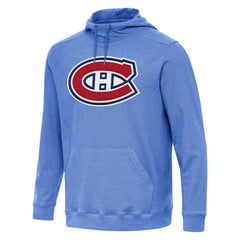 Montreal Canadiens Antigua Cloud Pullover Hoodie - Heather Royal - NHL 202255084