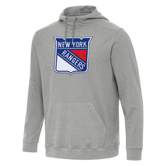 New York Rangers Antigua Cloud Pullover Hoodie - Heather Gray - NHL 202255091