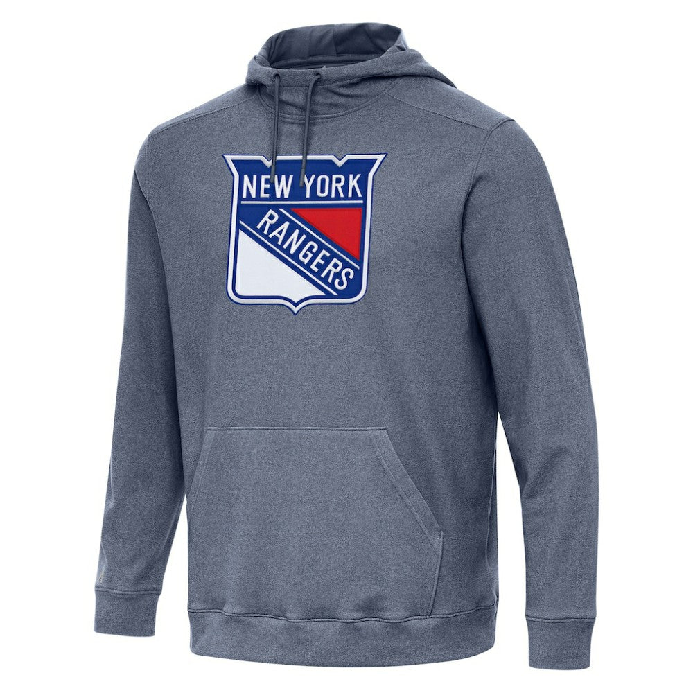 New York Rangers Antigua Cloud Pullover Hoodie - Heather Navy - NHL 202255092