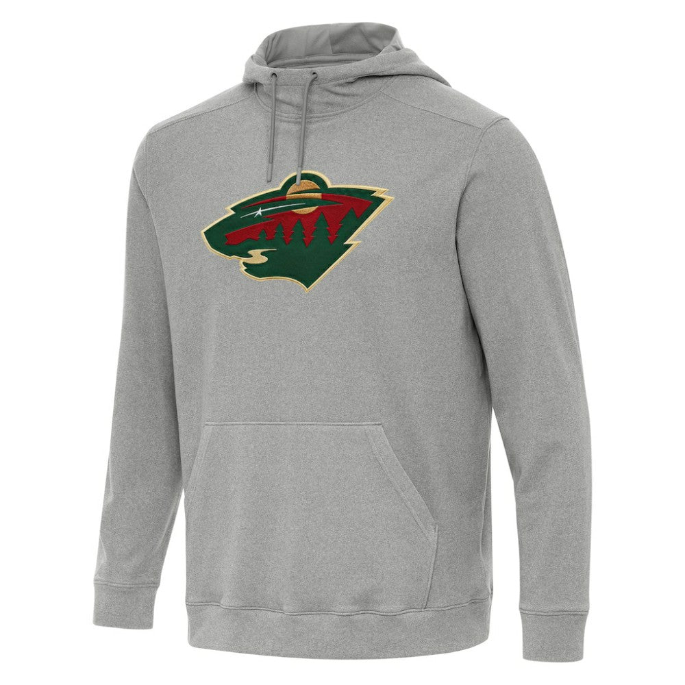Minnesota Wild Antigua Cloud Pullover Hoodie - Heather Gray - NHL 202255097