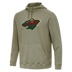 Minnesota Wild Antigua Cloud Pullover Hoodie - Olive - NHL 202255101