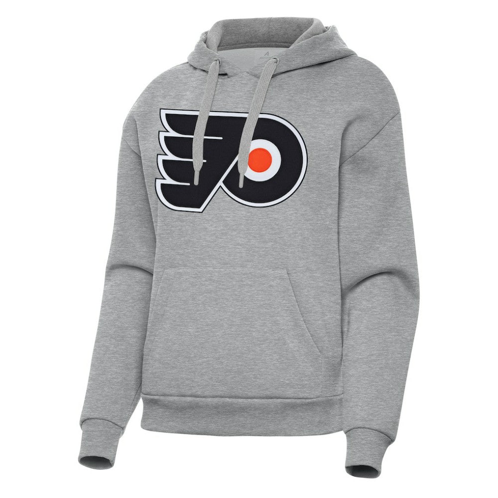 Philadelphia Flyers Antigua Women's Victory Pullover Hoodie - Heather Gray - NHL 202256943