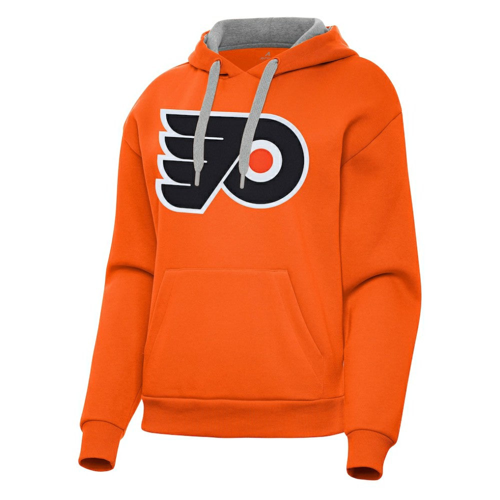 Philadelphia Flyers Antigua Women's Victory Pullover Hoodie - Orange - NHL 202256944