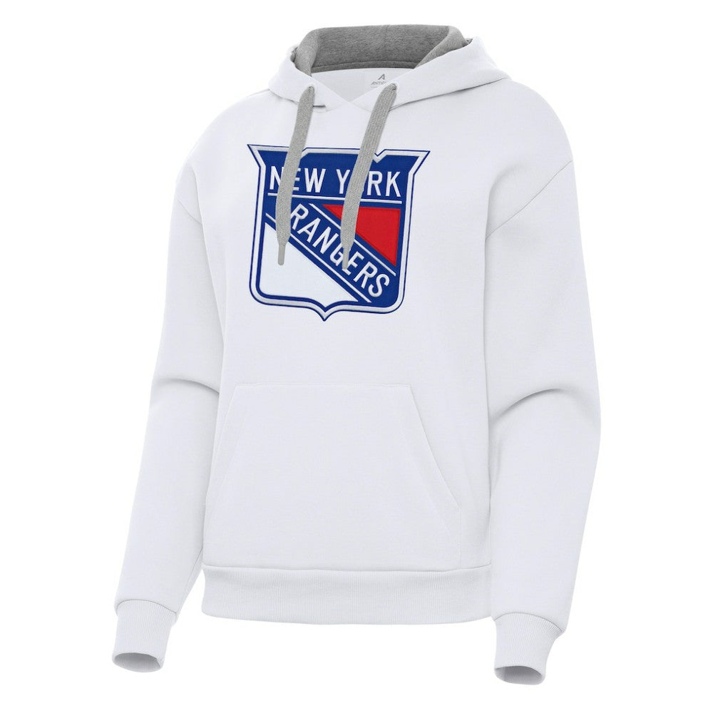 New York Rangers Antigua Women's Victory Pullover Hoodie - White - NHL 202256965