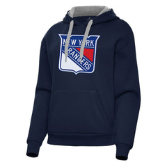 New York Rangers Antigua Women's Victory Pullover Hoodie - Navy - NHL 202256966