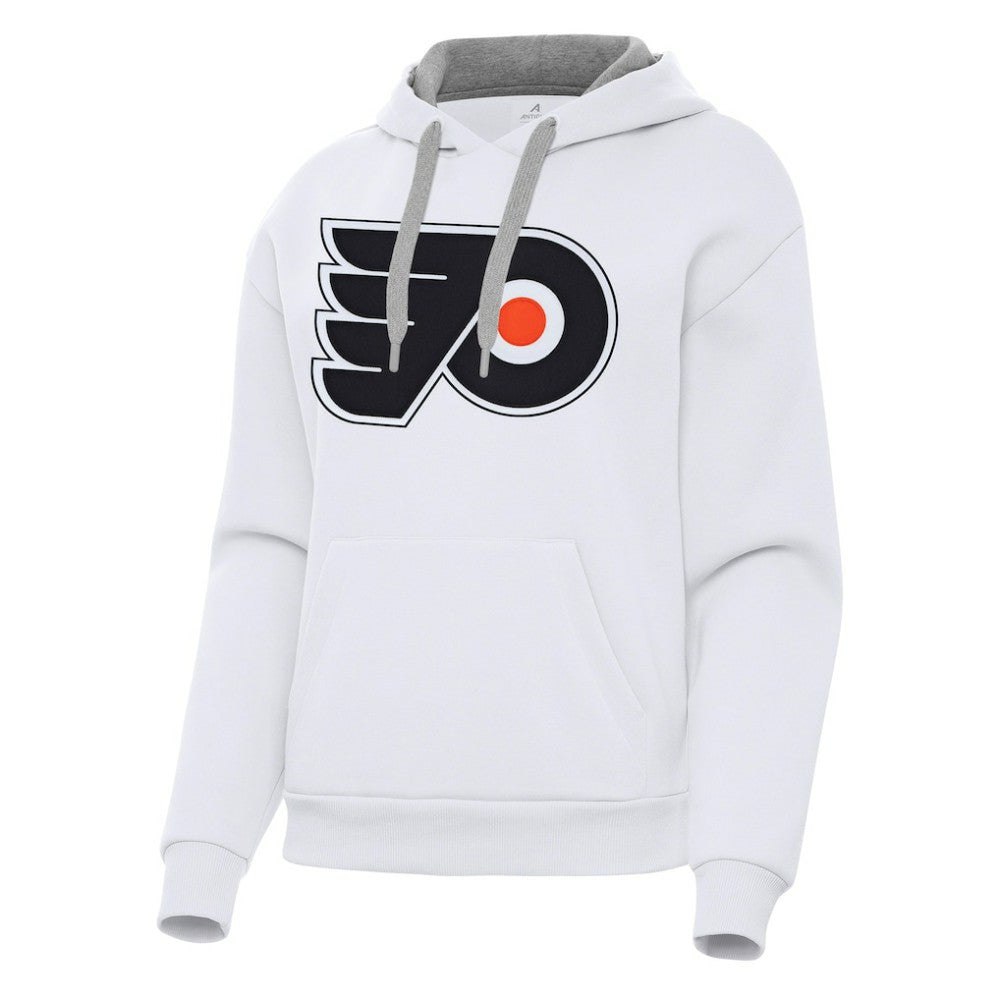 Philadelphia Flyers Antigua Women's Victory Pullover Hoodie - White - NHL 202256969