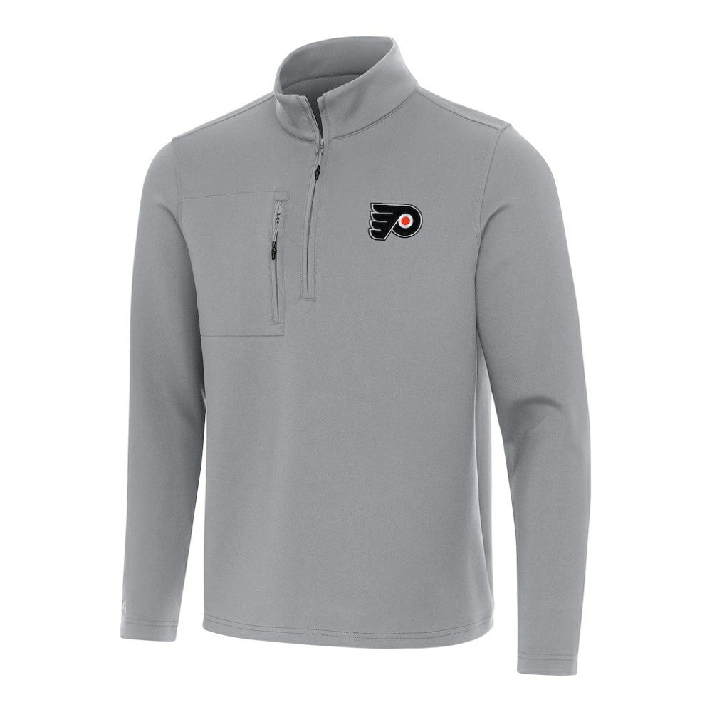 Philadelphia Flyers Antigua Insider Quarter-Zip Top - Gray - NHL 202257099