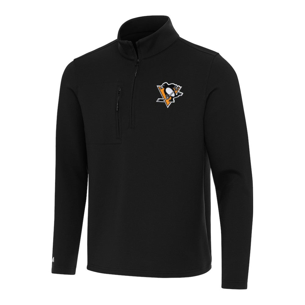 Pittsburgh Penguins Antigua Insider Quarter-Zip Top - Black - NHL 202257100