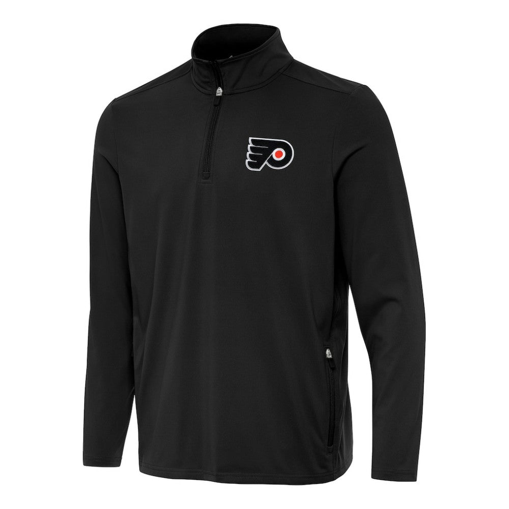 Philadelphia Flyers Antigua Perilous Quarter-Zip Sweatshirt - Black - NHL 202257537