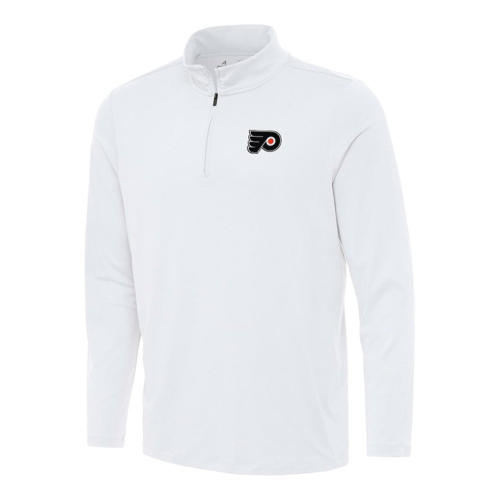 Philadelphia Flyers Antigua Reprocess Quarter-Zip Top - White - NHL 202257653