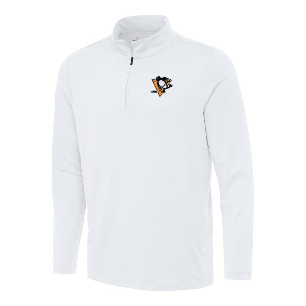 Pittsburgh Penguins Antigua Reprocess Quarter-Zip Top - White - NHL 202257657