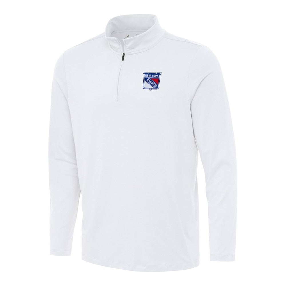 New York Rangers Antigua Reprocess Quarter-Zip Top - White - NHL 202257676