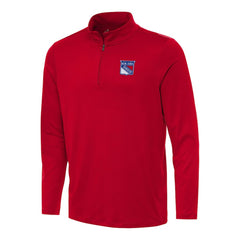 New York Rangers Antigua Reprocess Quarter-Zip Top - Red - NHL 202257679