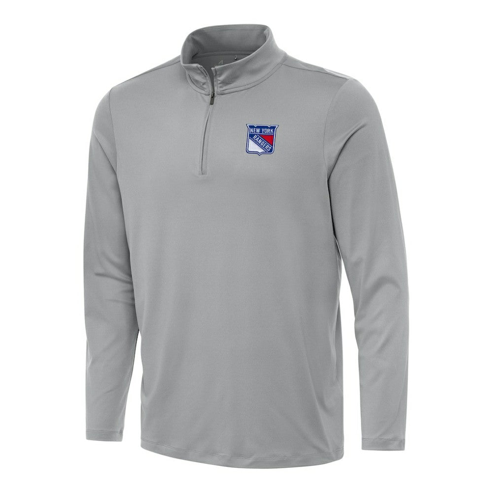 New York Rangers Antigua Reprocess Quarter-Zip Top - Gray - NHL 202257681