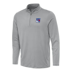 New York Rangers Antigua Reprocess Quarter-Zip Top - Gray - NHL 202257681