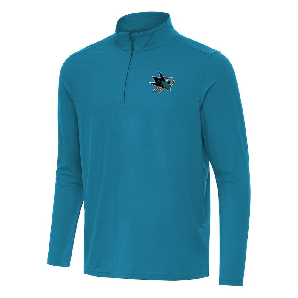 San Jose Sharks Antigua Intent Quarter-Zip Top - Teal - NHL 202257888