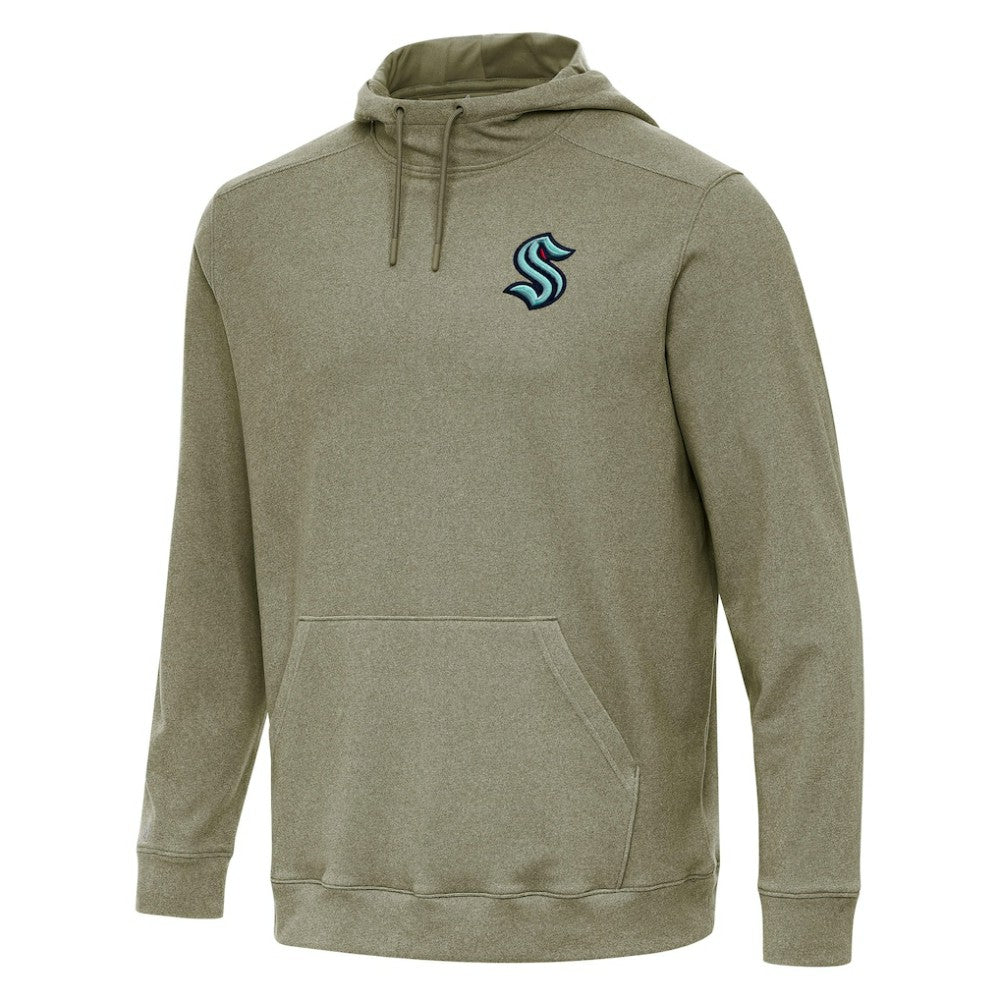 Seattle Kraken Antigua Cloud Pullover Hoodie - Olive - NHL 202257919