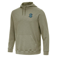 Seattle Kraken Antigua Cloud Pullover Hoodie - Olive - NHL 202257919