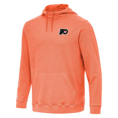 Philadelphia Flyers Antigua Cloud Pullover Hoodie - Heather Orange - NHL 202257932
