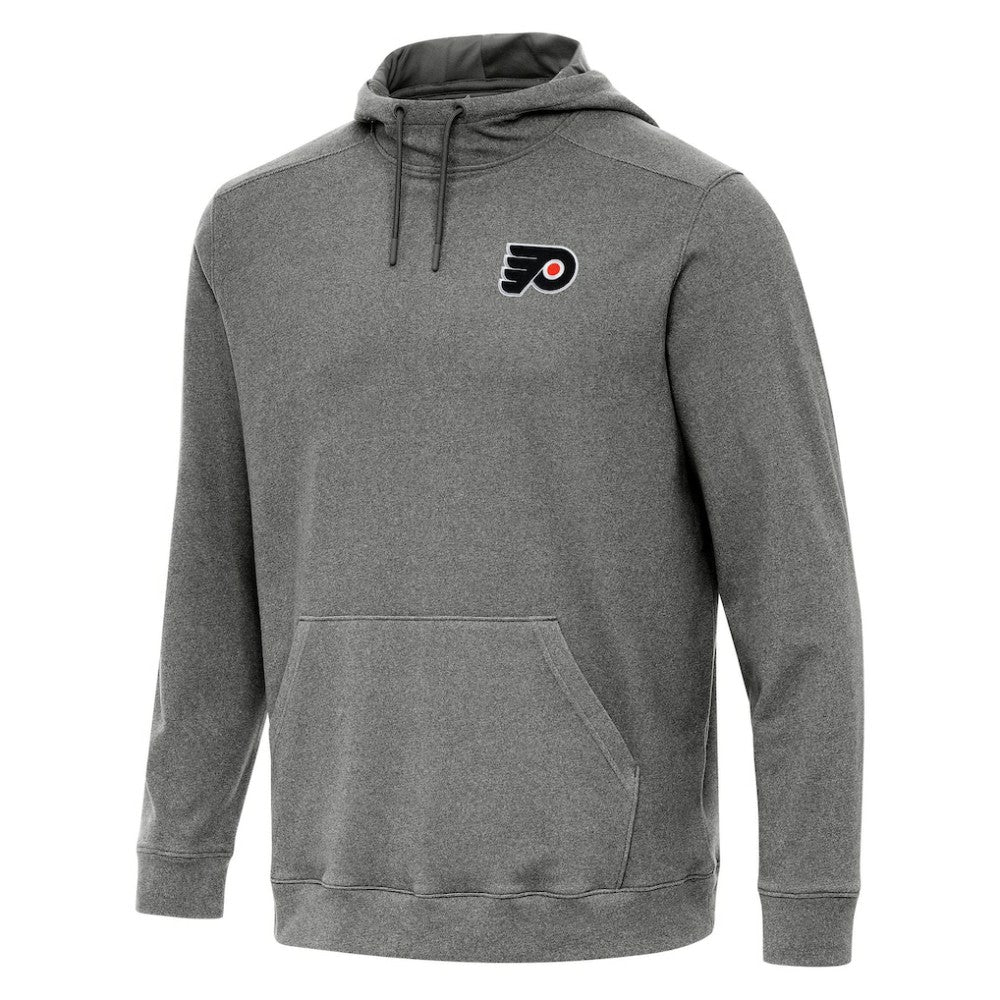 Philadelphia Flyers Antigua Cloud Pullover Hoodie - Heather Black - NHL 202257933