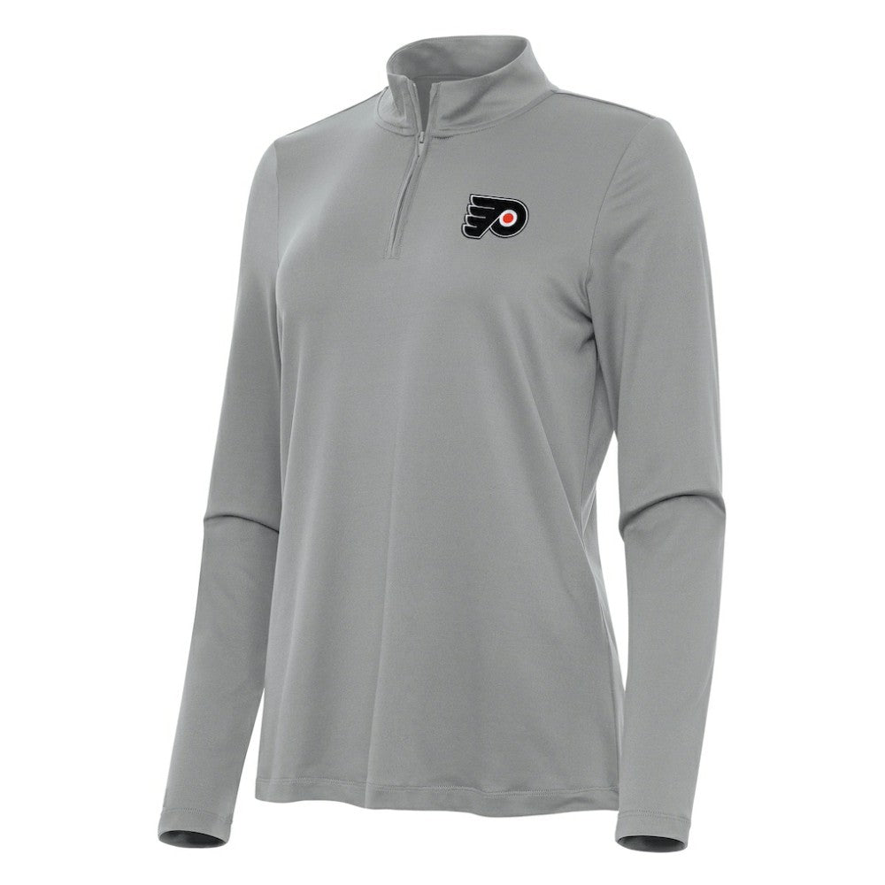 Philadelphia Flyers Antigua Women's Reprocess Quarter-Zip Top - Gray - NHL 202258022