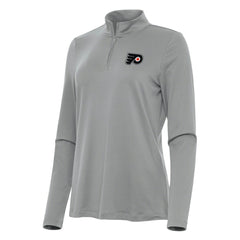 Philadelphia Flyers Antigua Women's Reprocess Quarter-Zip Top - Gray - NHL 202258022