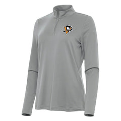 Pittsburgh Penguins Antigua Women's Reprocess Quarter-Zip Top - Gray - NHL 202258026