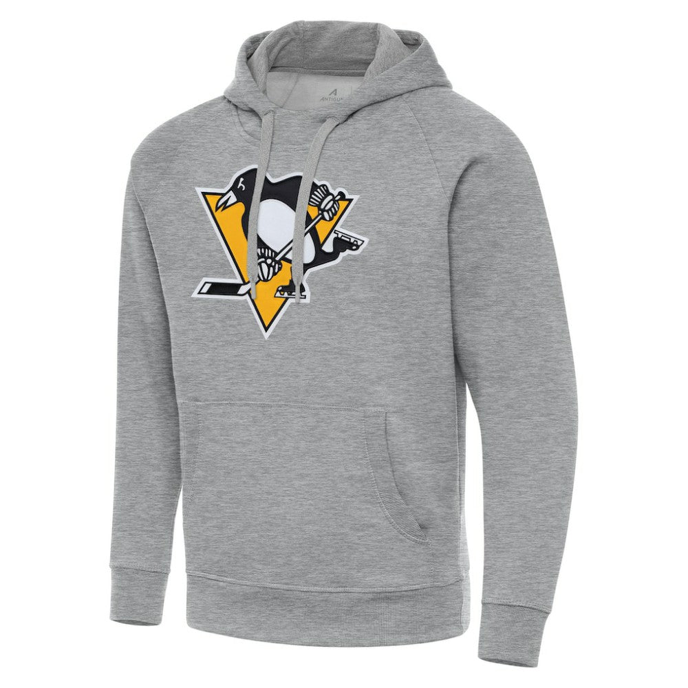 Pittsburgh Penguins Antigua Big & Tall Victory Pullover Hoodie - Heather Gray - NHL 202258619