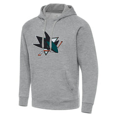 San Jose Sharks Antigua Big & Tall Victory Pullover Hoodie - Heather Gray - NHL 202258622