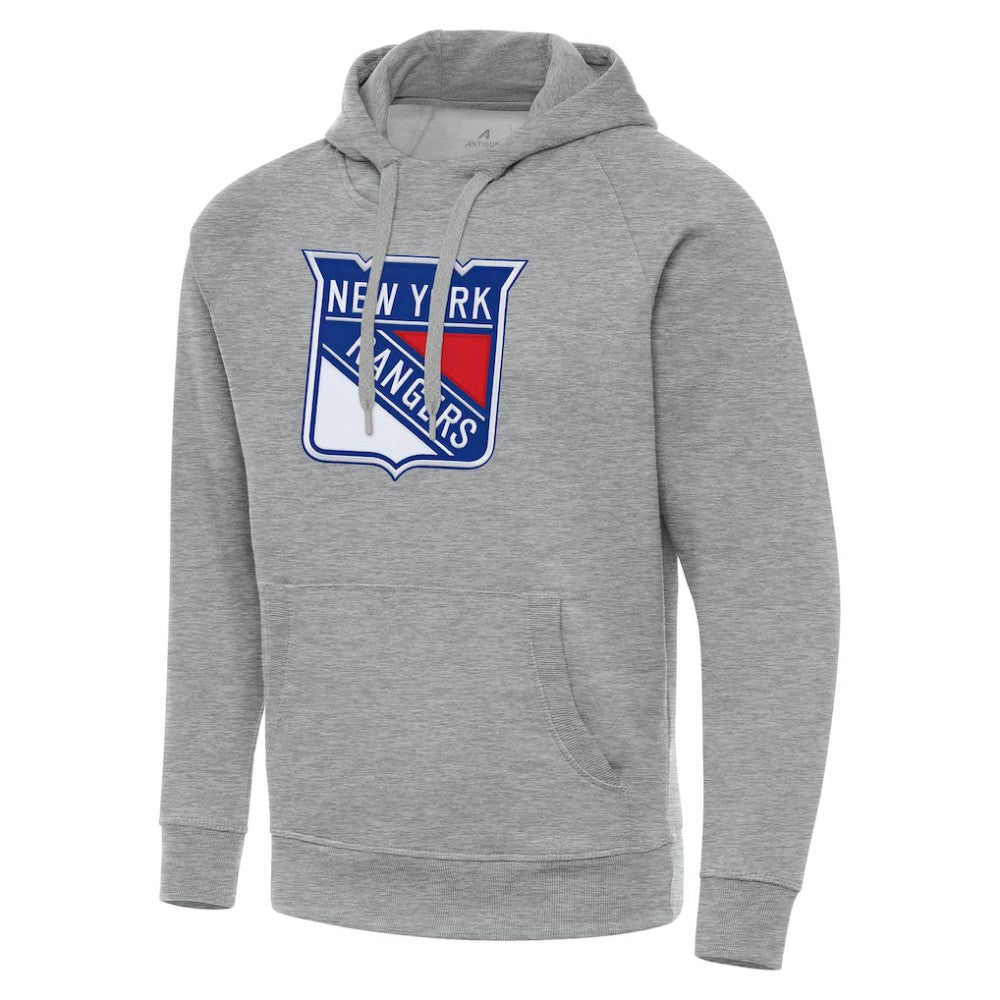 New York Rangers Antigua Big & Tall Victory Pullover Hoodie - Heather Gray - NHL 202258628