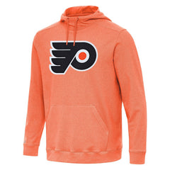 Philadelphia Flyers Antigua Cloud Pullover Hoodie - Heather Orange - NHL 202258638
