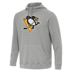 Pittsburgh Penguins Antigua Cloud Pullover Hoodie - Heather Gray - NHL 202258640