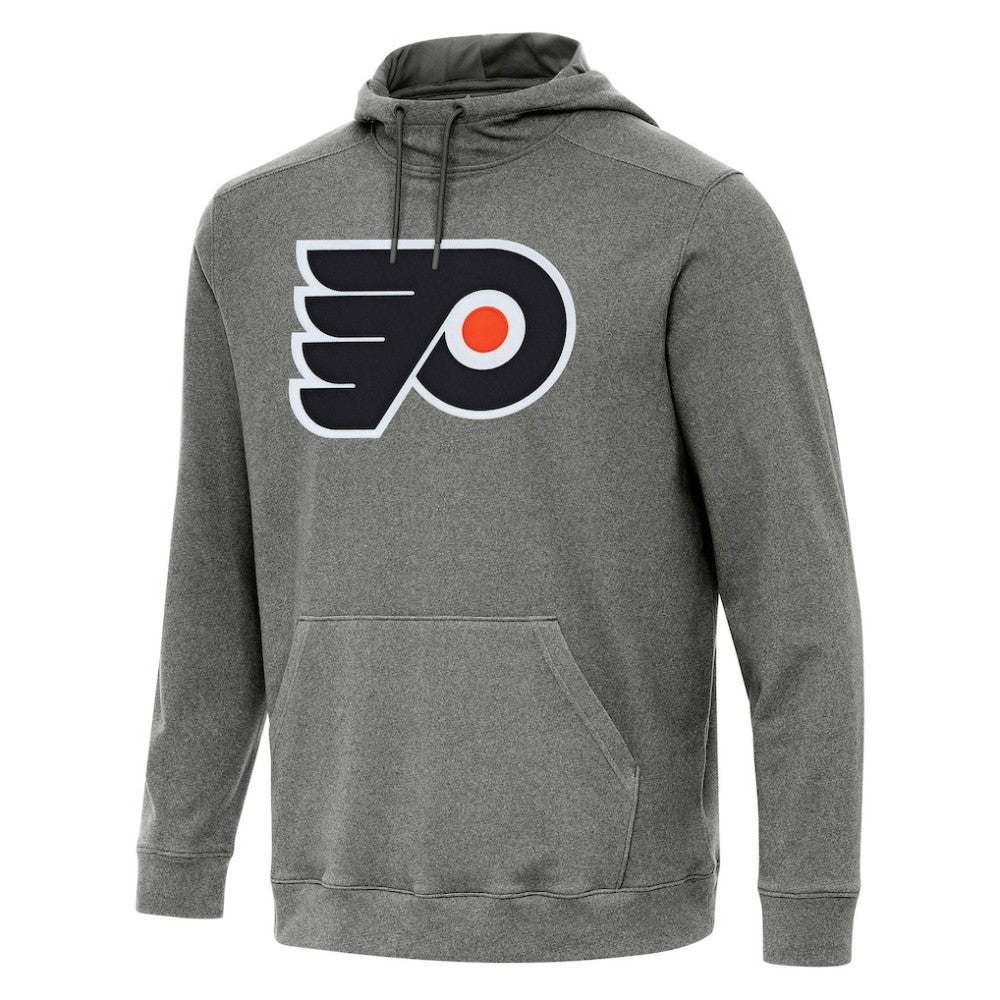 Philadelphia Flyers Antigua Cloud Pullover Hoodie - Heather Black - NHL 202258642