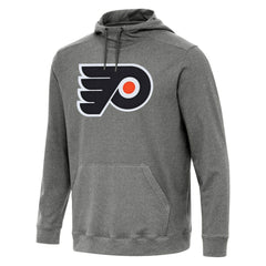 Philadelphia Flyers Antigua Cloud Pullover Hoodie - Heather Black - NHL 202258642