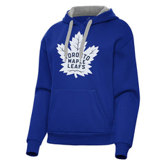 Toronto Maple Leafs Antigua Women's Victory Pullover Hoodie - Blue - NHL 202258869