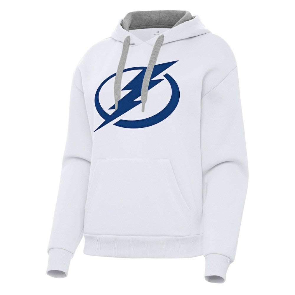 Tampa Bay Lightning Antigua Women's Victory Pullover Hoodie - White - NHL 202258899