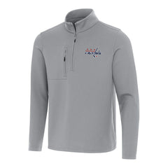 Washington Capitals Antigua Insider Quarter-Zip Top - Gray - NHL 202259040