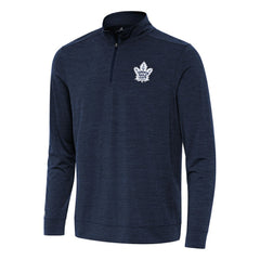 Toronto Maple Leafs Antigua Bright Quarter-Zip Top - Heather Navy - NHL 202259093