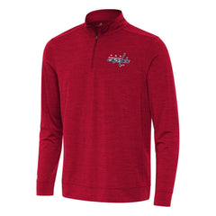 Washington Capitals Antigua Bright Quarter-Zip Top - Heather Red - NHL 202259097