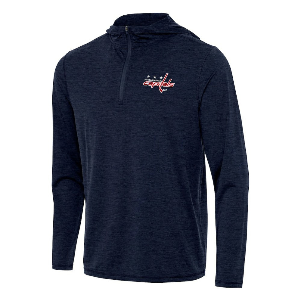 Washington Capitals Antigua Tidy Quarter-Zip Hoodie - Heather Navy - NHL 202259111