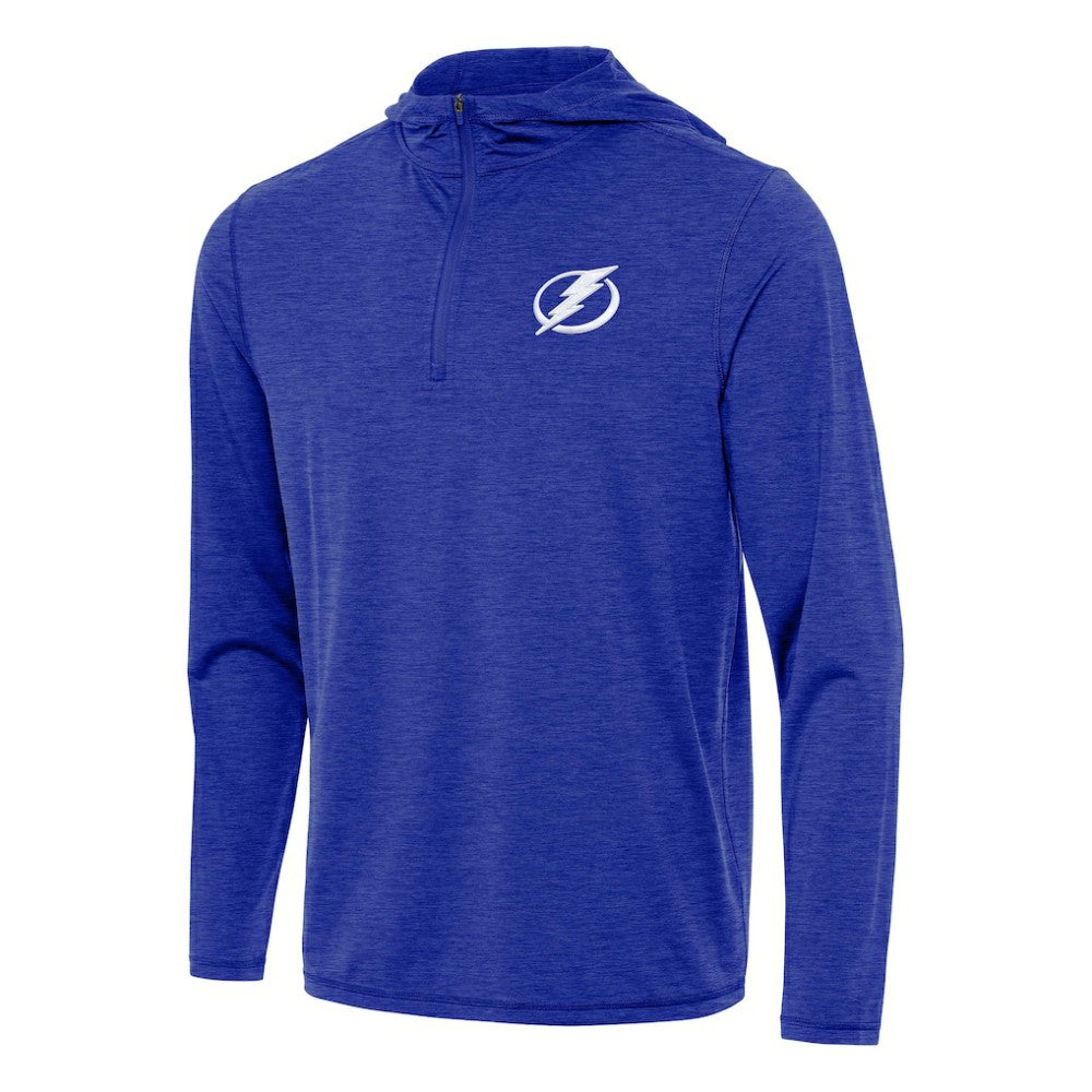 Tampa Bay Lightning Antigua Tidy Quarter-Zip Hoodie - Heather Royal - NHL 202259121