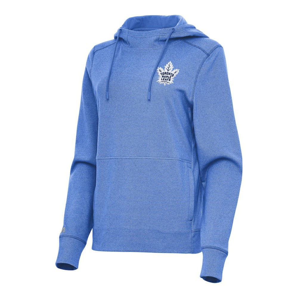Toronto Maple Leafs Antigua Women's Justice Pullover Hoodie - Heather Royal - NHL 202259283
