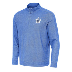 Toronto Maple Leafs Antigua Subtle Quarter-Zip Sweatshirt - Heather Royal - NHL 202259467