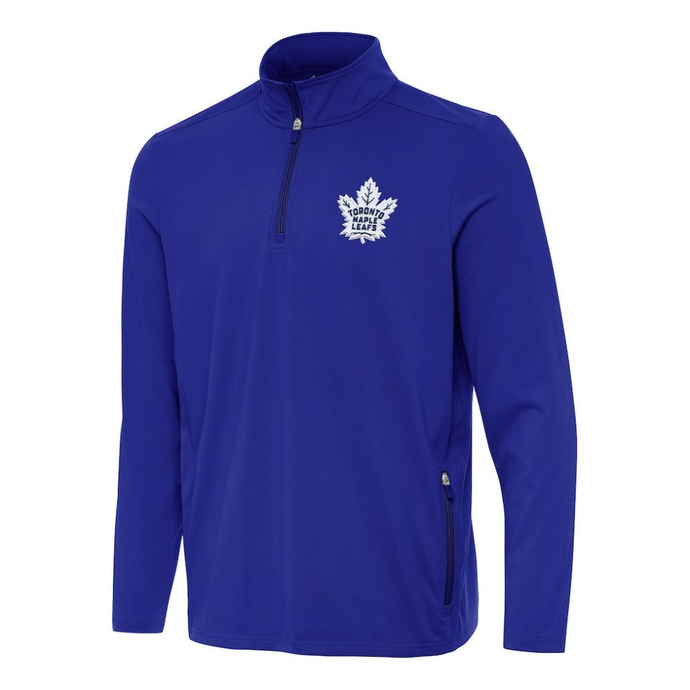 Toronto Maple Leafs Antigua Perilous Quarter-Zip Sweatshirt - Royal - NHL 202259479