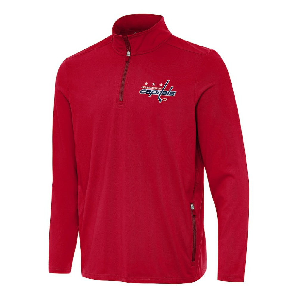 Washington Capitals Antigua Perilous Quarter-Zip Sweatshirt - Red - NHL 202259489