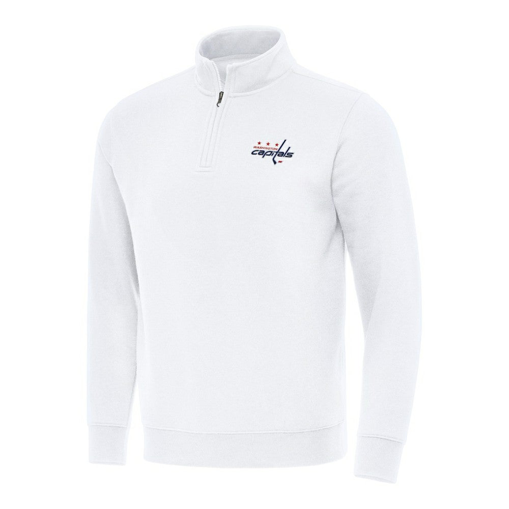 Washington Capitals Antigua Victory Quarter-Zip Mock Sweatshirt - White - NHL 202259527