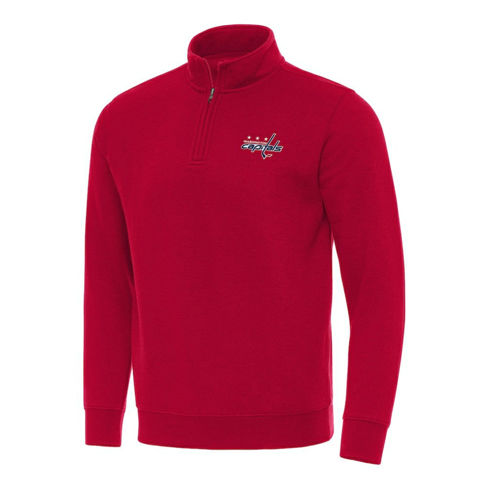 Washington Capitals Antigua Victory Quarter-Zip Mock Sweatshirt - Red - NHL 202259528