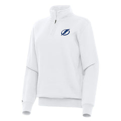 Tampa Bay Lightning Antigua Women's Victory Quarter-Zip Sweatshirt - White - NHL 202259536