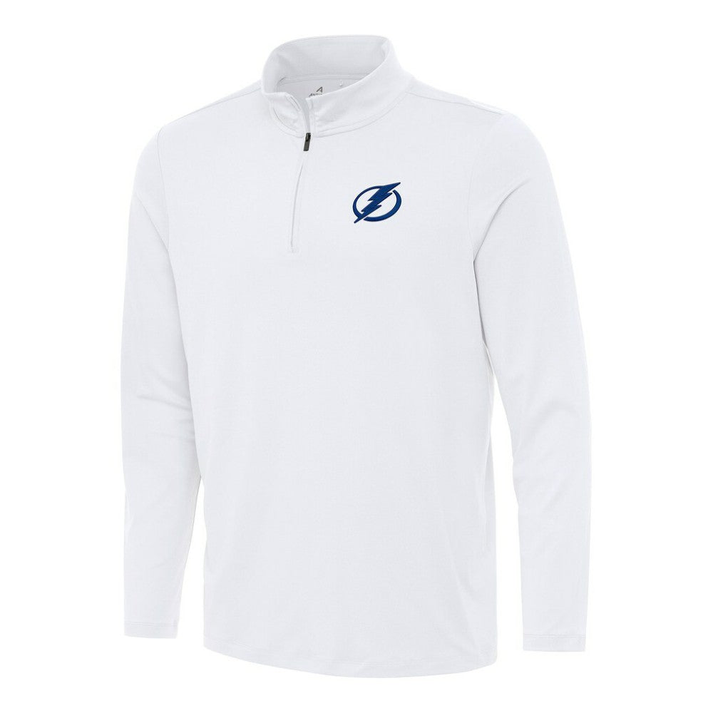 Tampa Bay Lightning Antigua Reprocess Quarter-Zip Top - White - NHL 202259620